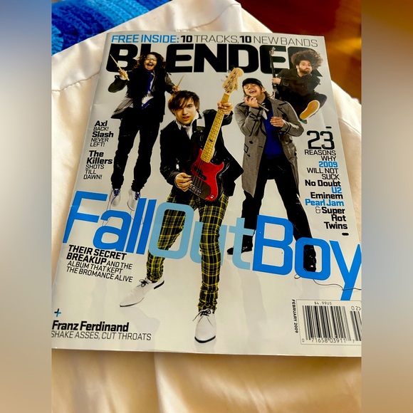 Blender Magazine Feburary 2009 Fall Out Boy - Picture 1 of 1